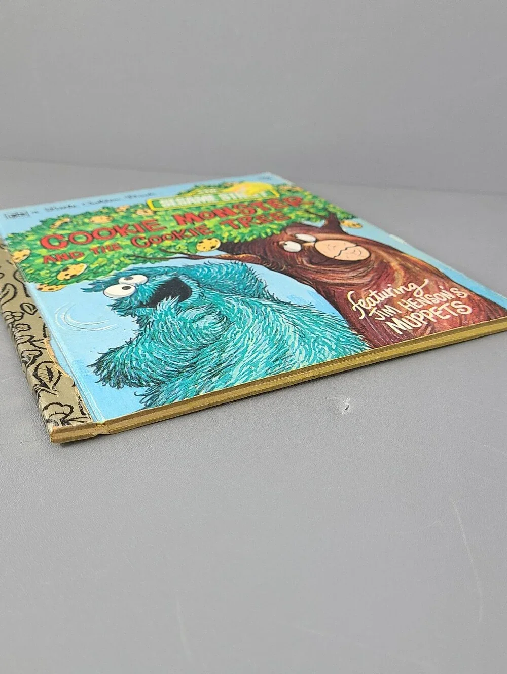 Little Golden Book The Cookie Monster and the Cookie Tree 1977 Vintage Book